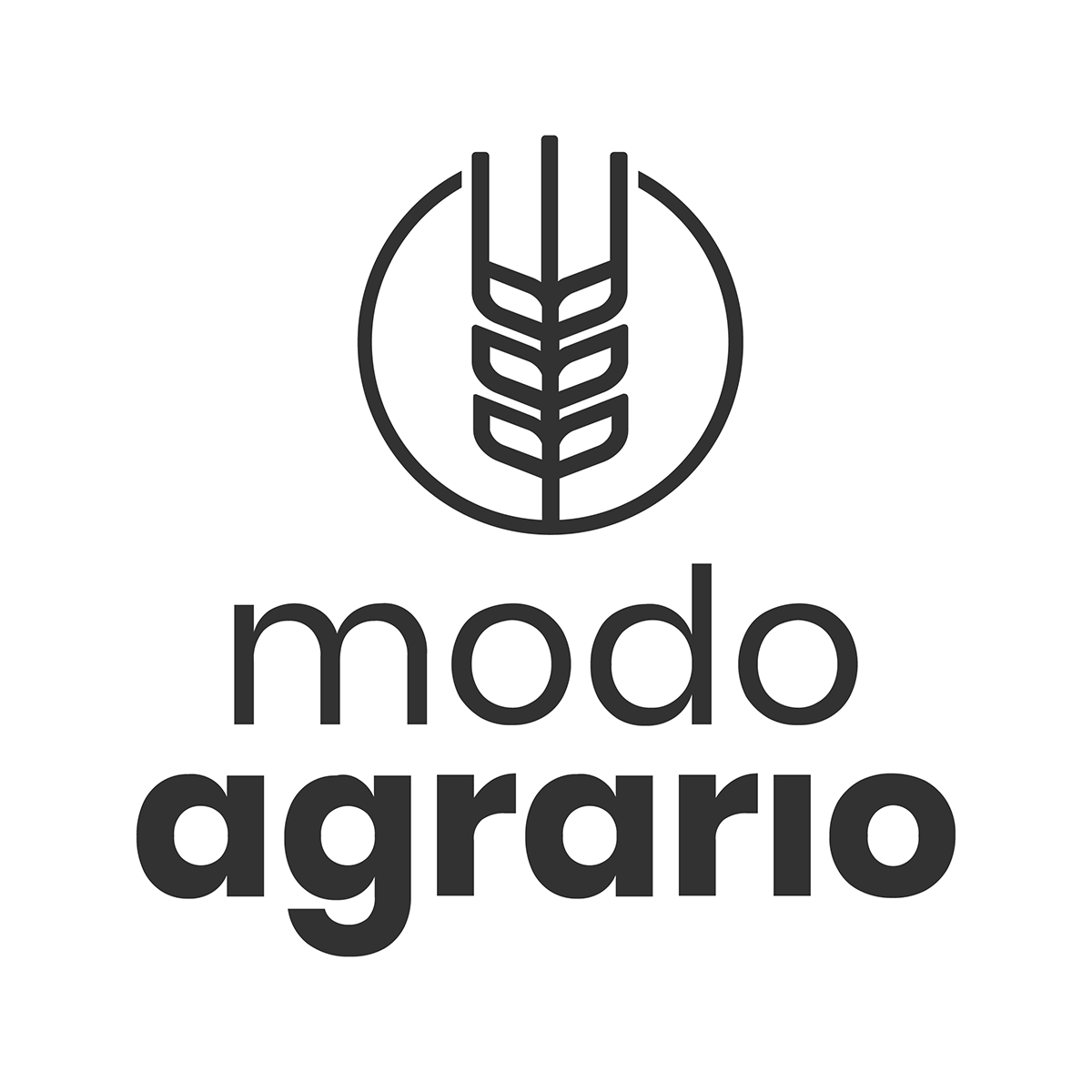 Modo Agrario logo — White background